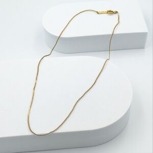D'Orlan vintage gold tone 16" chain necklace